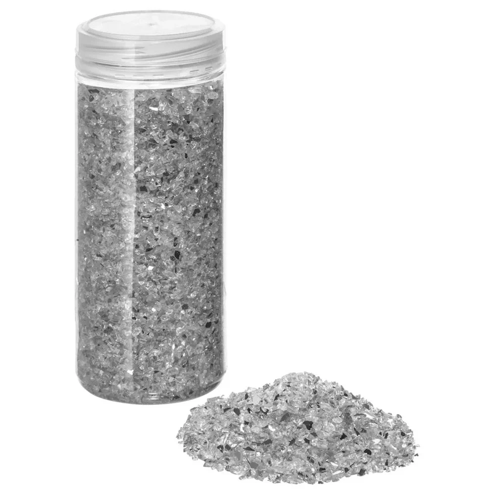 Silver Crushed Glass